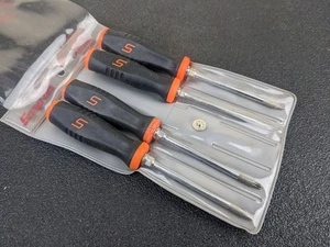 #ah053 Snap-on Tools USA 4pc ORANGE Mini Soft Grip TORX Screwdriver Set SGTX40O - Picture 1 of 12