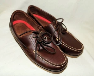 TRIBORD Leder Segelschuhe Deckschuhe SAILING 500 dunkelbraun 41 - Picture 1 of 5