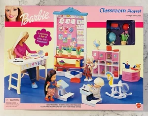 NEW & SEALED BARBIE Classroom Playset SCHOOLHOUSE Kelly Preschool 2002 Play Set - Picture 1 of 2