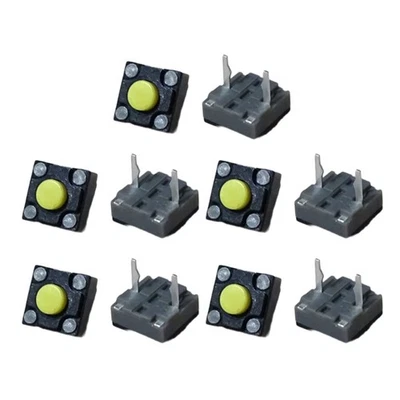 Microsinterruptores de ratón con botón de silencio 10 piezas para ratón de oficina para juegos 6x6x4,3 Foto 1 de 4