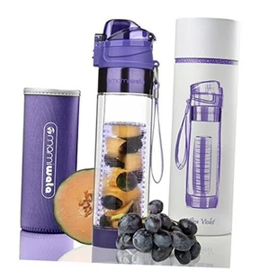 Fruit Infuser Water Bottle – 24 oz – Tritan Plastic - Unique Stylish Design – - Picture 1 of 6