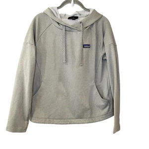 Patagonia Hoodie Women S Sweatshirt Gray Logo Quiet Ride Pullover Gorpcore Light - Picture 1 of 9