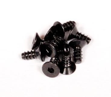 Axial AXA0412 Hex Socket Tapping Flat Head - M2.6x6mm (Black) (10) - Image 1 of 1