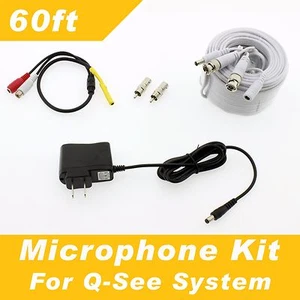Q-See kompatibel 60' Mikrofon-Kit für QSee QC9416 60 Fuß - Bild 1 von 1