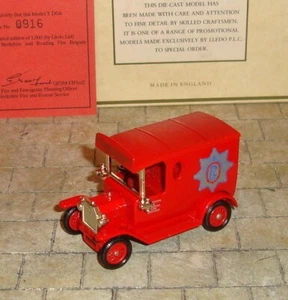 1920 MODEL T FORD VAN - BERKSHIRE & READING FIRE BRIGADE - LLEDO RARE PROMO LTD - Picture 1 of 8