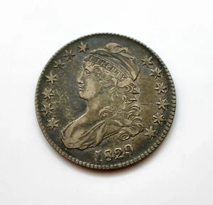 Medio dólar busto tapado 1829 extremadamente fino/XF, O-119 - Imagen 1 de 2
