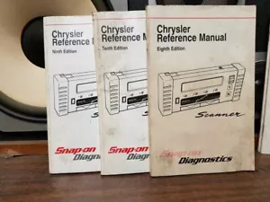 chrysler reference manual scanner snap-on diagnostics 8 9 10 editions / me393d19 - Picture 1 of 2