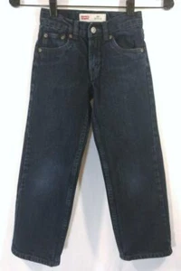 Kid's LEVI'S 505 Denim JEANS Size 6 Regular Blue Cotton Denim Adjustable Waist - Picture 1 of 6