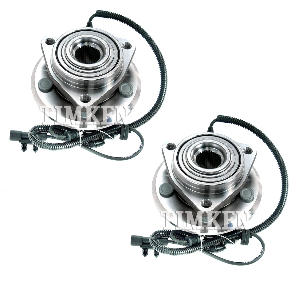 Juego de pares de 2 cojinetes de rueda delanteros Timken y kit de buje para Dodge Nitro Jeep Liberty tracción trasera Foto 1 de 1