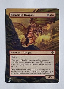 Voracious Dragon MTG Alter, MTG dipinto a mano unico nel suo genere alterato - Foto 1 di 2