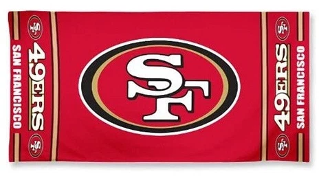 NFL San Fransisco 49ers Wincraft Fiber Reactive 30" X 60" Beach Pool Dorm Towel Cover