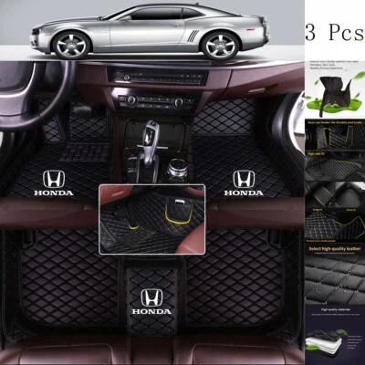 For Honda All Models Custom Car Floor Mats Front & Rear Carpet Liner Waterproof Foto 1 de 4