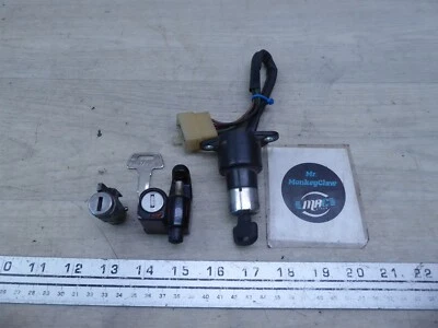 1978 Honda CB400T CB400 Hawk H20740) ignition switch seat fork lock set w/ keys - Image 1 of 4