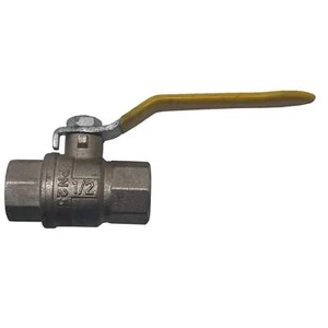 Válvula de bola JBS encendido/apagado acero inoxidable 316 PN25 1/2" amarillo - Imagen 1 de 6