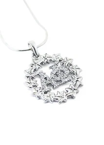Collar estrella Alpha Phi de plata de ley con circonitas ¡¡NUEVO!!! - Imagen 1 de 2
