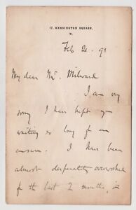 Sir Hubert Parry Signed Letter On A Musical Score - Classical Composer