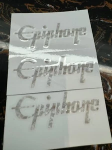 3Pcs 1Set Epiphone Guitar Bass Neck Headstock Vinyl UV Waterproof Sticker Decals - Picture 1 of 8