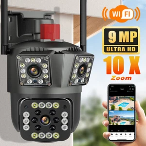 9MP 1080PWiFi IP Camera 10X Zoom Outdoor Security Camera 3Lens Three Screen 360° - Picture 1 of 18