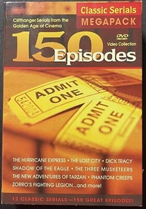 150 EPISODES Serial Classics Box Set 12-Disc Set on DVD. Fast Shipping! - Bild 1 von 13