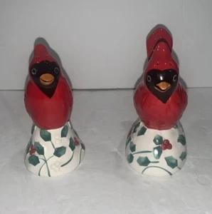 Juego de coctelera de sal y pimienta Christmas Cardinals bonito rojo - Imagen 1 de 5