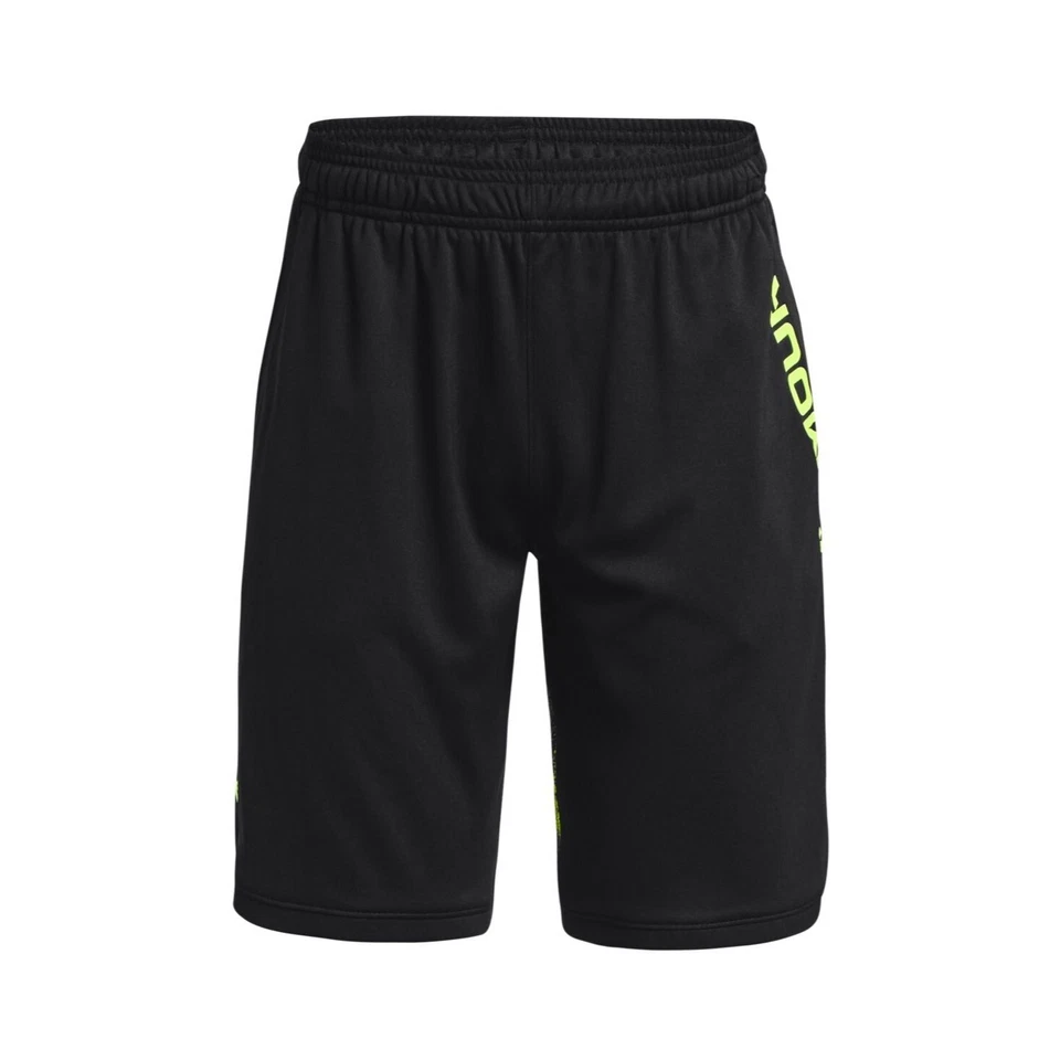 Under Armour Big Boys Stunt 3.0 Printed Shorts - Black, Size XS - Image 1 of 1
