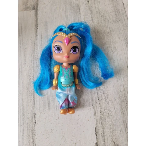Shimmer shine blue hair doll girl toy figure Cover