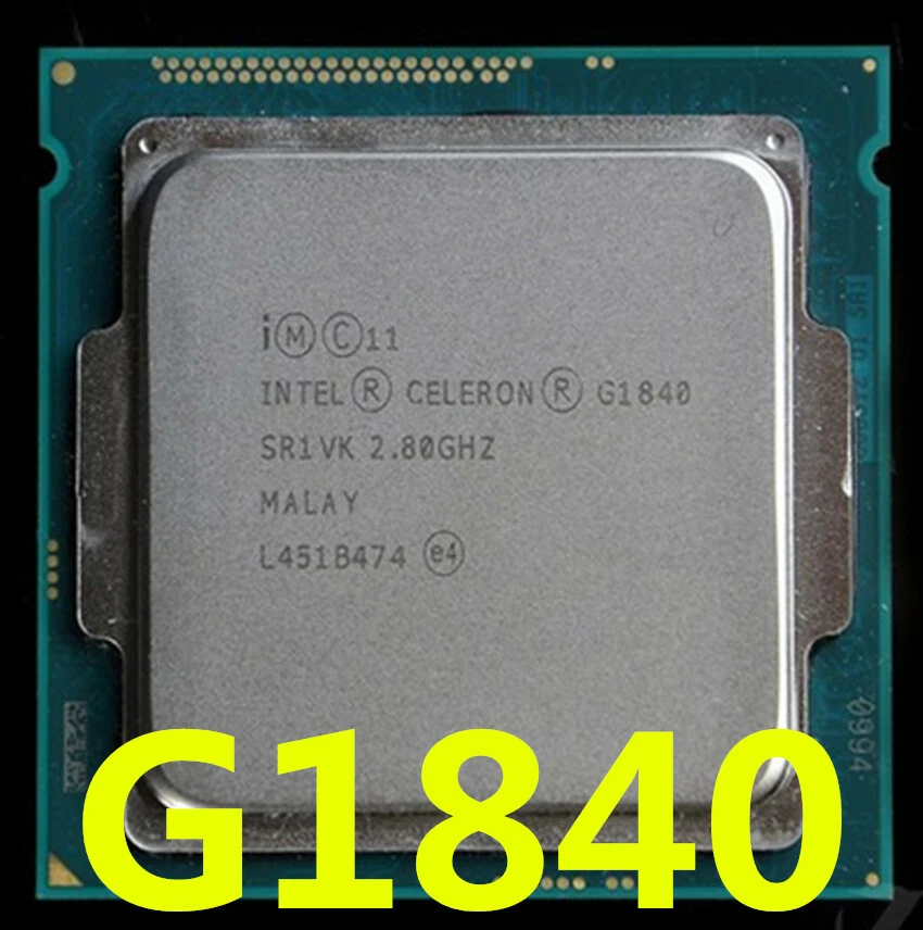 Intel Celeron G1840 CPU Dual-Core 2.8 GHz 2M SR1VK LGA 1150 Processor  - Image 1 of 1