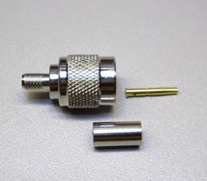1 x TNC-Reverse Crimp-Stecker für RG 58 U  (M3604) - Picture 1 of 2