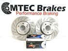 Mercedes E220 C207 Cdi 13-15Front Brake Discs & Pads Mtec Drilled Grooved