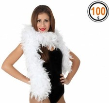 ACCESSORI CARNEVALE BOA DI PIUME BIANCA 100 G PER DONNA CHARLESTON ATOSA