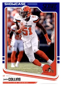 2018 Score Blue Showcase Jamie Collins #d /99 Parallel Foil Prizm Browns #81 - Picture 1 of 2