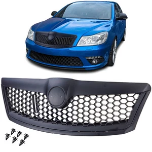 Sport Rs Grille Black Honeycomb Fits for Skoda Octavia 1Z Facelift 2009-2013 - Picture 1 of 4