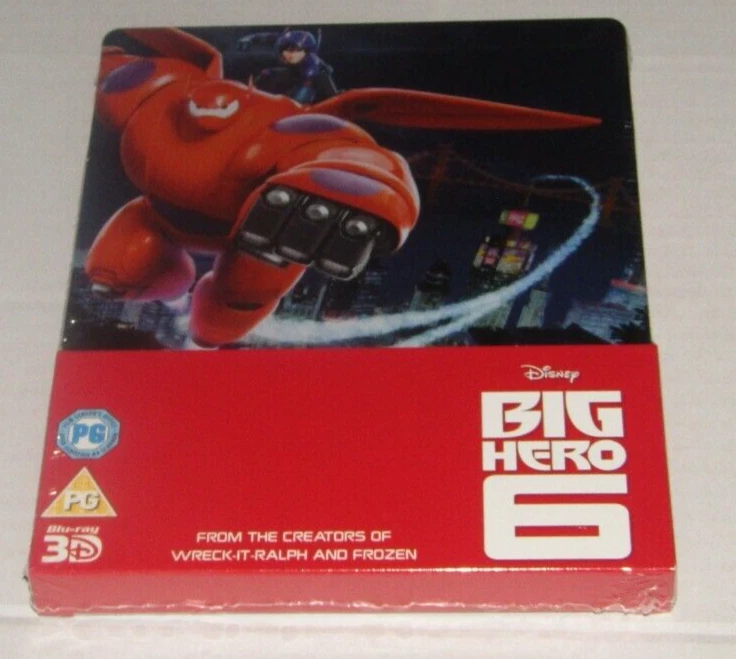 Disney Pixar's BIG HERO 6 3D+2D Blu-Ray Zavvi Exclusive  Steelbook New Sealed - Image 1 of 2