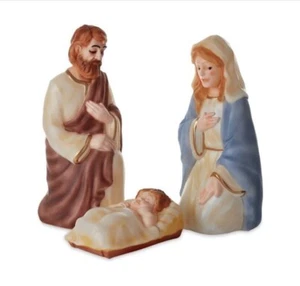 Holiday Time 28" Set of 3 Nativity Scene Lighted Blow Mold Yard Decor Mary Jesus - Picture 1 of 7