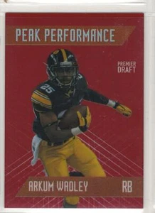 Akrum Wadley 2018 Sage Hit Peak Performance Red parallel #d 18/25 Iowa - Picture 1 of 1