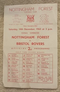 Nottingham Forest FC Reserve vs Bristol Rovers FC Reserve 1963/4. - Foto 1 di 2