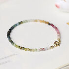 Elegant Gradient Color Bead Bracelets Simple Colorful Natural Stone Bracelet