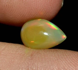 Natürlicher Multi Feueropal Cabochon 0,85 ct zertifiziert loser Edelstein - Bild 1 von 5