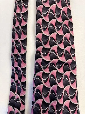 Corbata Carlos de Venezia 100% seda rosa y gris Foto 1 de 4