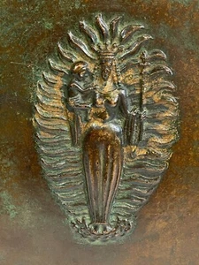 Relieve de bronce santa maría con el niño jesús - Imagen 1 de 6