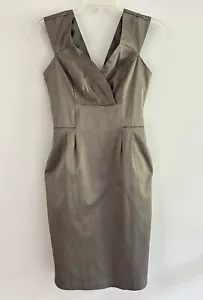 Vestido Suzy Suzyshier Mujer Sin Mangas Cuello en V Cambio Calce Ajustado Talla XS Gris - Imagen 1 de 11