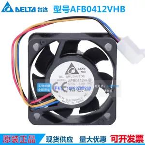 Ventilador de refrigeración PWM doble bola 4 cables Delta AFB0412VHB 4015 12V 0.24A 4CM 1 pieza - Imagen 1 de 6