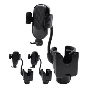 Cup Holder Car Mount Cradle For Cell Phone Drink Organizer Holder - Picture 1 of 15