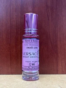 Versace Bright Crystal Travel Size Perfume Rollerball Body Oil 12 ML - Picture 1 of 1