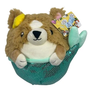 "Mini Sirena Corgi 9"" Peluche Cachorro Perro Peluche Juguete Lentejuelas" - Imagen 1 de 6
