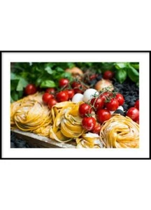 Stampa Ingredienti Pasta Stampa Moderna Poster da Parete Arredo Cucina Cibo - Picture 1 of 3