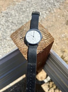 Skagen Denmark Hagen Men's Watch White Dial Three Hand Black Band New Battery - Picture 1 of 8