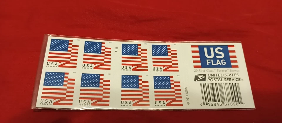2018 US #5262 Forever Flag -Set of 20 stamps- Booklet, Read Description - Image 1 of 3