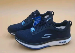 Herren Skechers Go Walk Workout Walker-Outpace - Größe 10, schwarz/blau - Bild 1 von 7