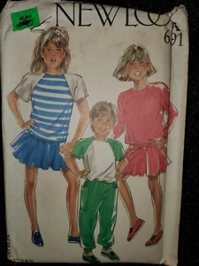 New Look 6391 Girls Top skirt Pants 9 in 1 Sizes Uncut Sewing Pattern - Picture 1 of 1